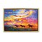 Stupell Industries Wild Horses at Sunset Framed Floater Canvas Wall Art Design by Leon Devenice